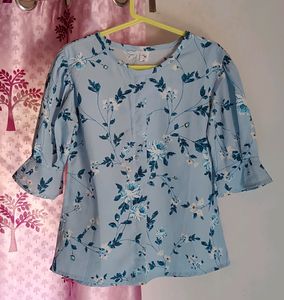 Floral Print Blouse Top