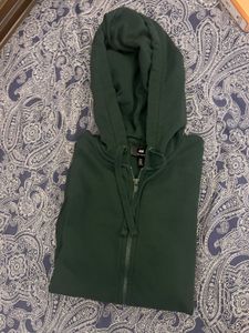 H&amp;M Green Zip-Up Hoodie