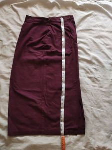 Jeans Skirt Side Slits