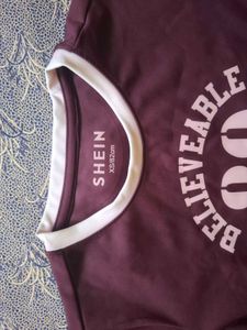 Shein Graphic Ringer Top