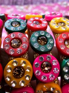 ✨🌸 Beautiful Multicolour Stone Bangle Set 🌸