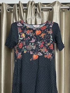 BIBA Stylish Floral Print Dress