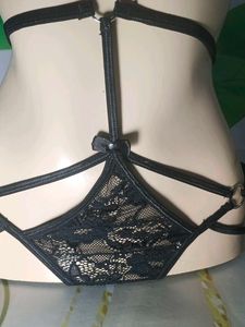 (1403)Black Lingerie Set with Stockings
