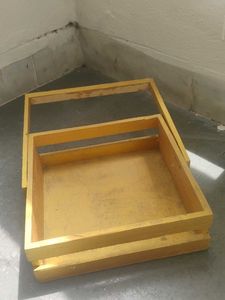 Wooden Decorative Crate Basket