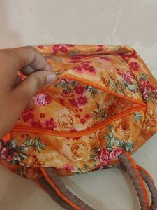 Vibrant Floral Hobo Bag