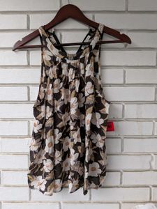 Floral Print Sleeveless Top