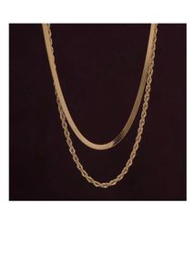 Layered Gold Chain Necklace Set