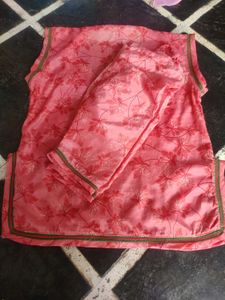 Pink Floral Kurta Set