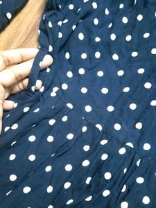 Chic Polka Dot Maxi Dress size S