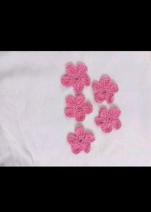 Handmade Crochet Flower Button Blouse