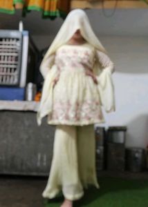 Embroidered Kurta Set with Dupatta
