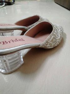 Embellished Pearl &amp; Crystal Mules