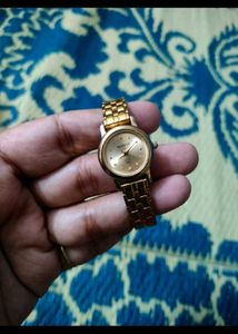 Sonata Gold Watch