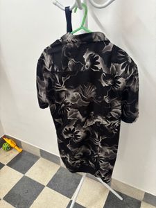 Stylish Black Floral Print Shirt