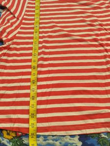 Benetton Striped Red &amp; White T-Shirt
