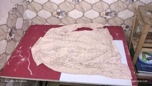 Men's Peach Polka Dot Shirt
