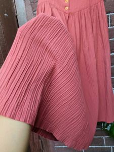 Boho Pleated Maxi Skirt