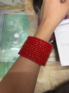 Tomato Red Sipi Bangles