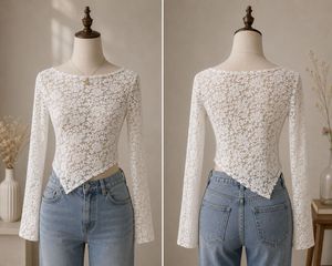Elegant White Lace Blouse