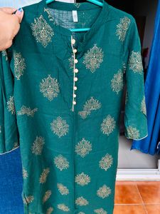Green kurta set