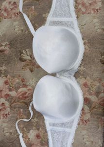 White Strapless Padded Bra