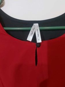 Black And Maroon Cotton Kurta