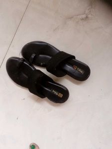 Black Thong Sandals