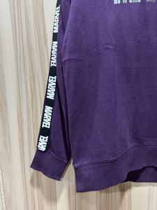 Marvel Crewneck Purple Long Sleeves Sweatshirt