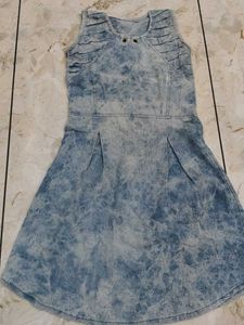 Denim Pinafore Dress