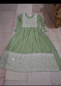 Elegant Green Anarkali Kurta