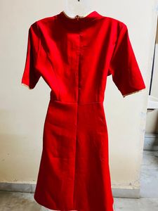 Korean Red Designer One Piece