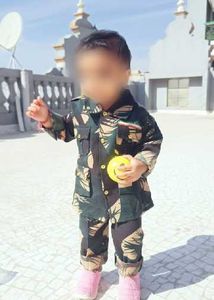 Cute Baby Army Print Outfit