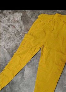 Yellow Cargo Joggers