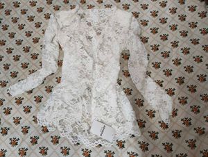 White Lace Sheer Blouse