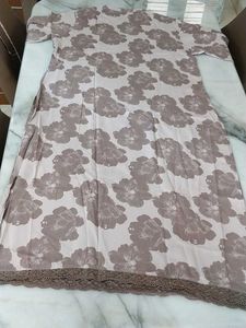 Elegant Floral Print Kurta and Palazzo Set