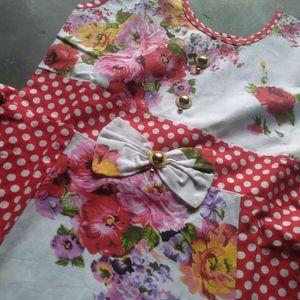 Combo Set Girls Western Dress