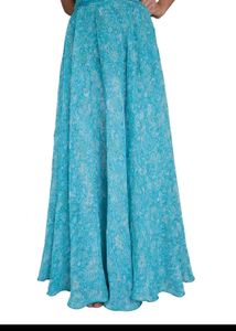 beauriful skirt umbrella seablue