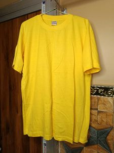 Bright Yellow Basic T-Shirt for women