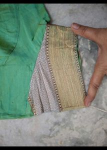 Elegant Green Cotton Saree