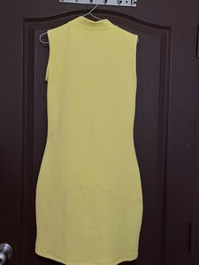 Sleeveless Zip Front Sheath Dress