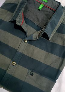 Branded Half Sleeves Men Shirt Slim Fit