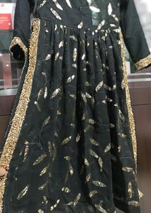 Nyra party wear Black &amp; Gold Embellished Dress