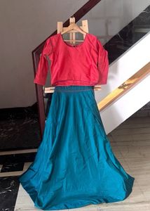 mirror embroidered lehngha choli