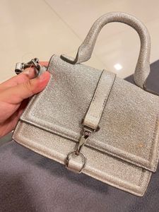 H&amp;M Silver Glitter Mini Handbag