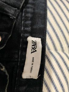 ZARA Black Straight Fit Jeans | High Waist | Size