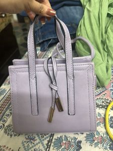 Chic Lavender Top Handle Bag