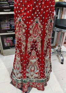 Stunning Red Embroidered Lehenga Choli