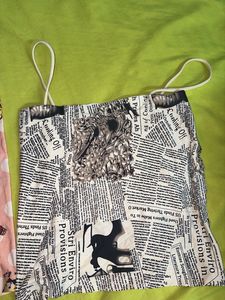 Newspaper Print Cami Top