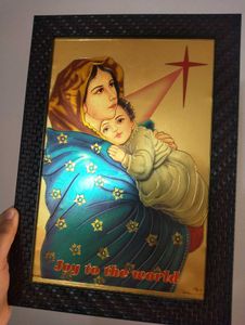 Golden Mother Mary &amp; Jesus Art