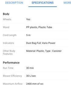 Euroleague Wd 2x Wet &amp; Dry Vacuum Cleaner